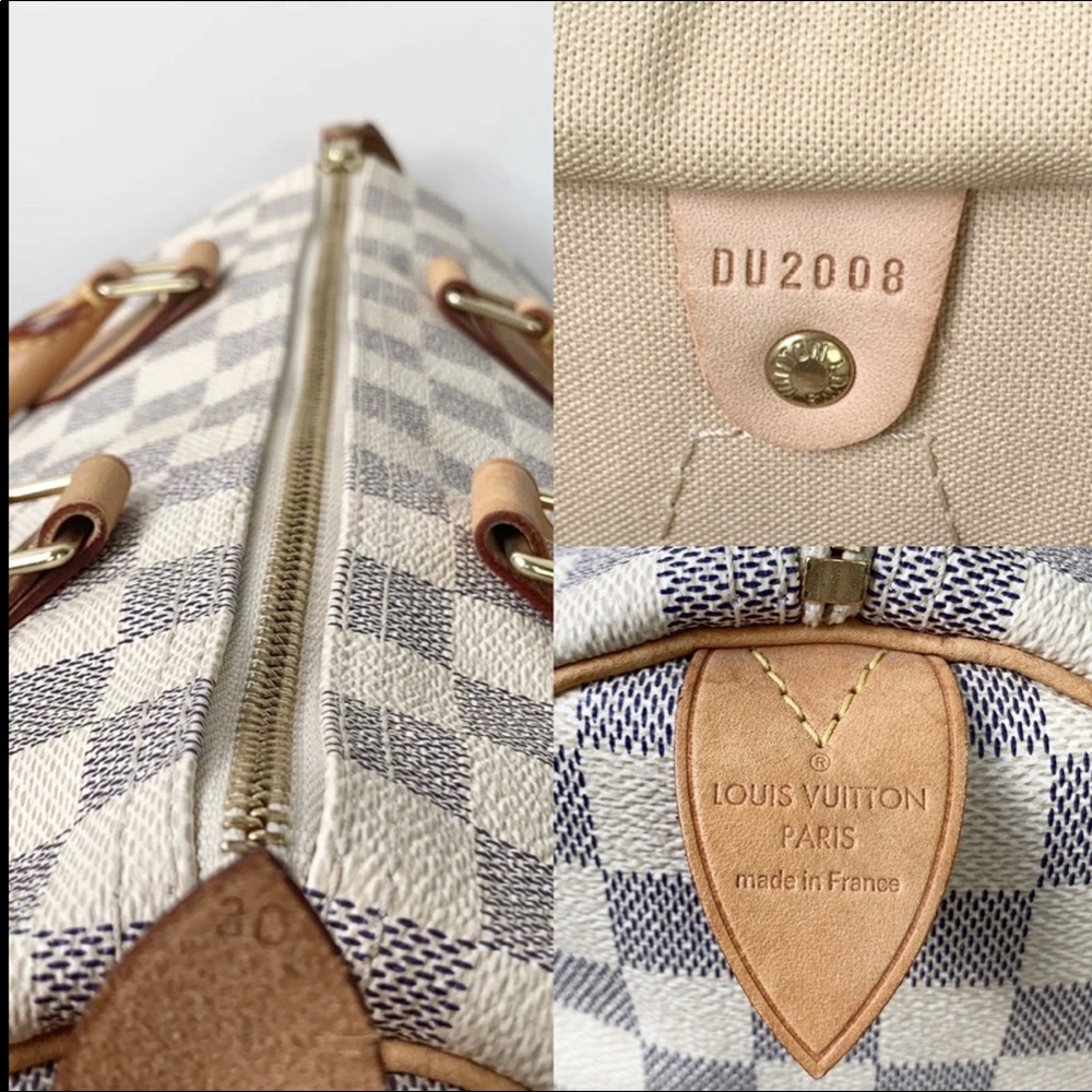 🦋✨AZUR SPEEDY✨🦋 Auth Louis Vuitton Damier 30 Bag - Picture 12 of 12